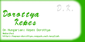 dorottya kepes business card